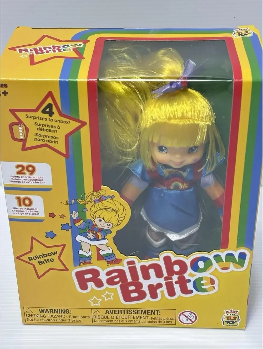 Rainbow Brite Surprise Unbox Figure Articulated Doll 4 Surprises TLS Toy NIB